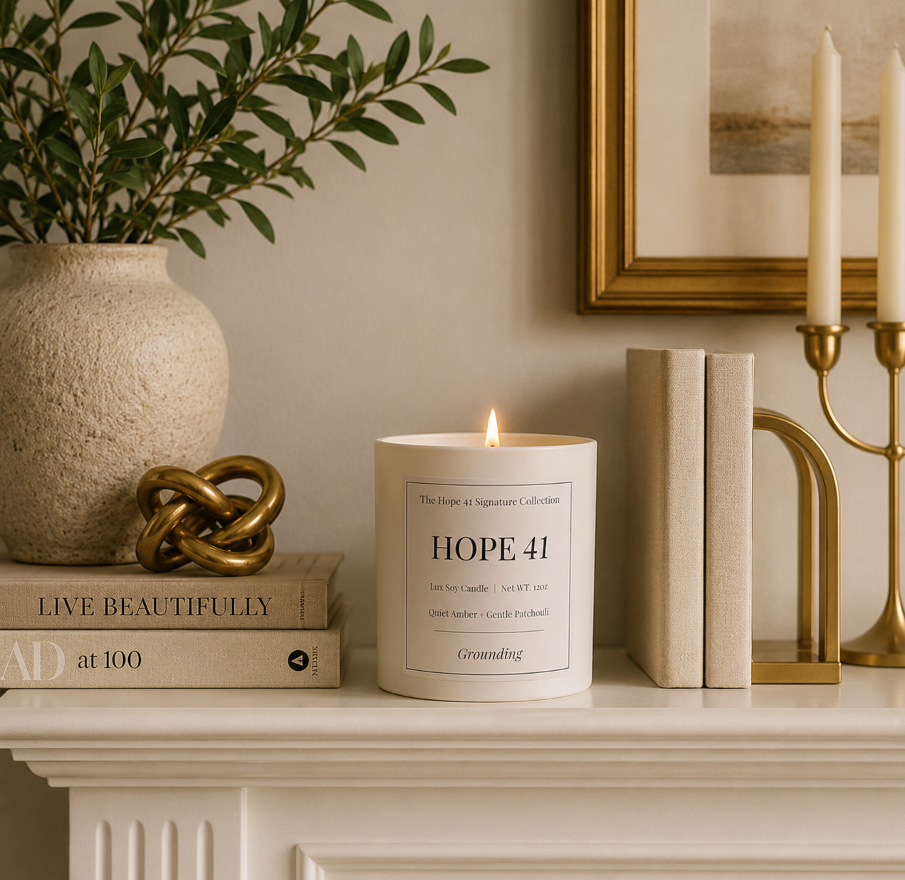 Hope 41 Signature Candle - Affordable Luxury Soy Candle