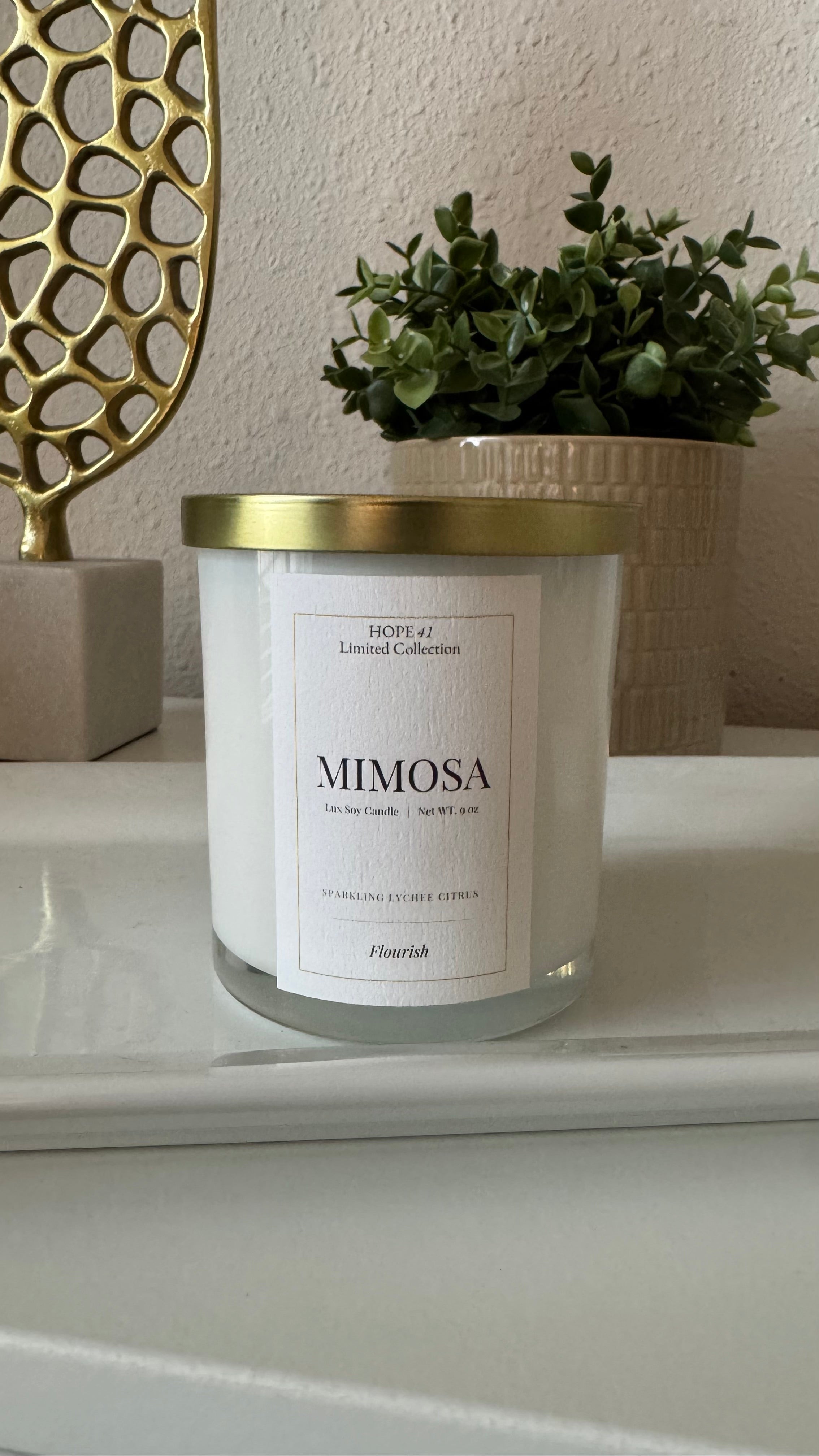 Mimosa - Limited Edition Luxury Soy Candle (9 oz)