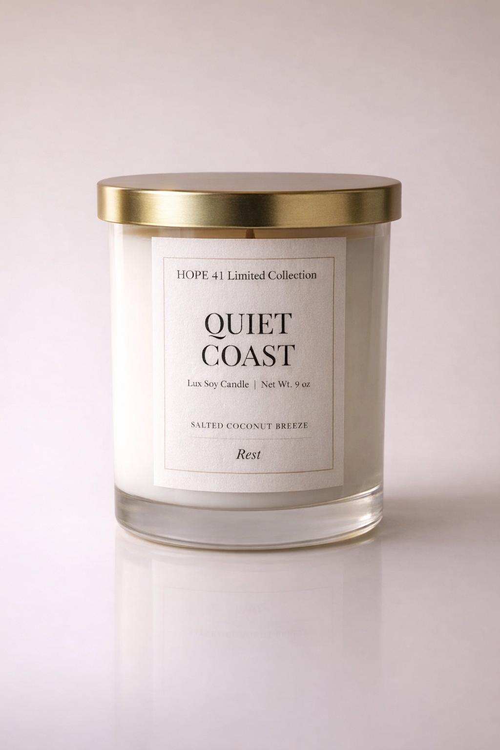 Quiet Coast - Limited Edition Luxury Soy Candle (9 oz)