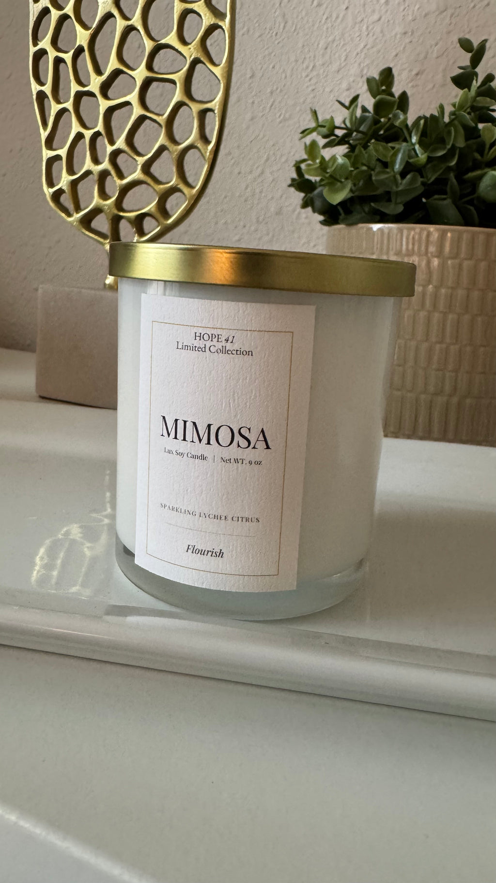 Mimosa - Limited Edition Luxury Soy Candle (9 oz)